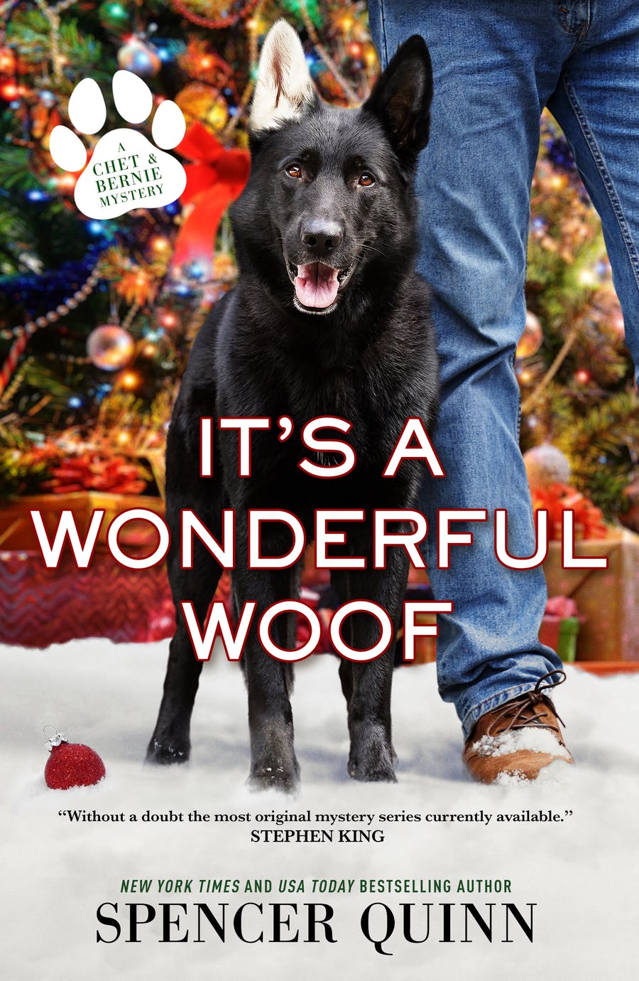 cover of "It's a Wonderful Woof" by Spencer Quinn