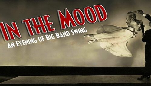 The title "In the Mood" along with a man and woman dancing.