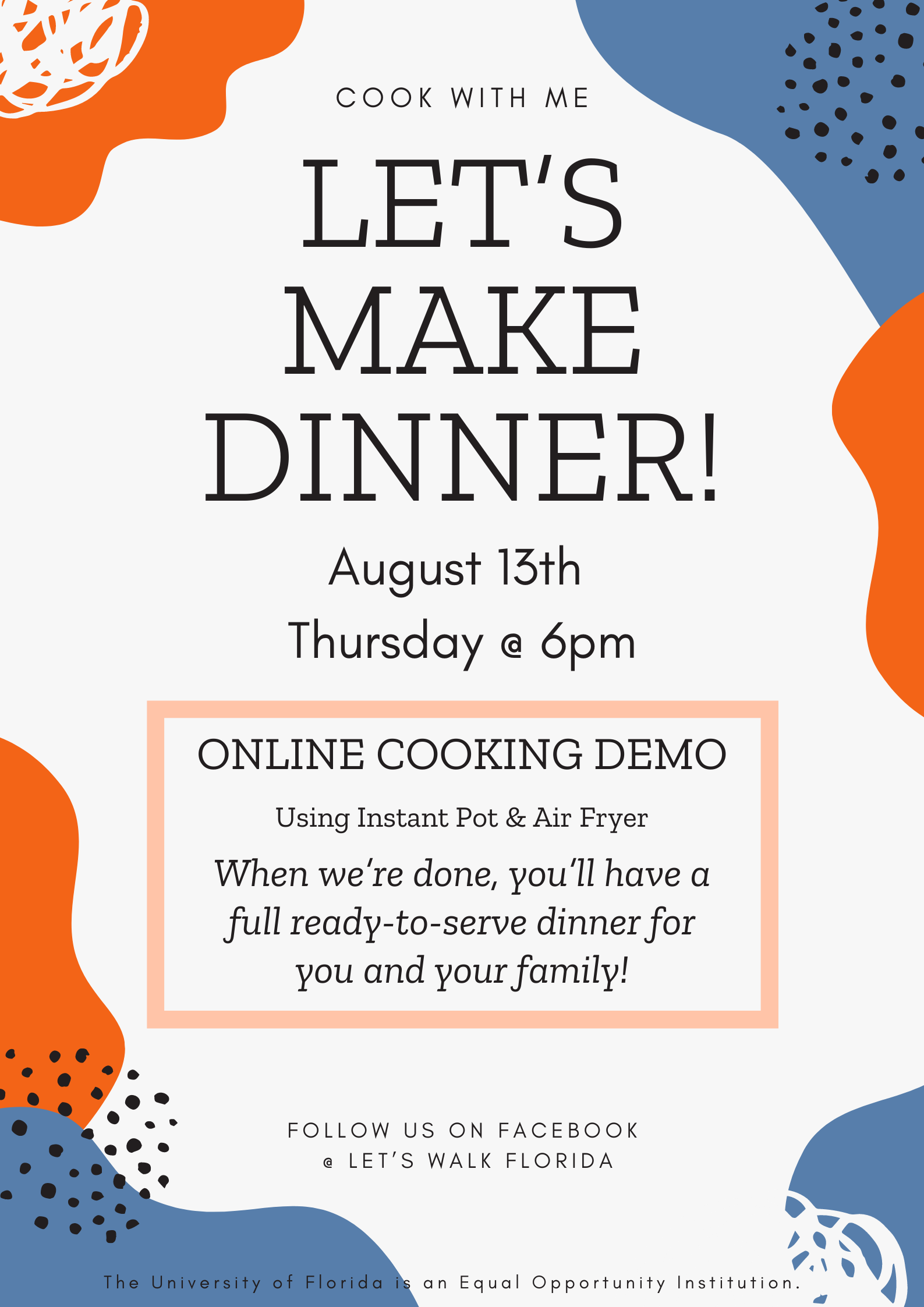 Let's Make Dinner flyer