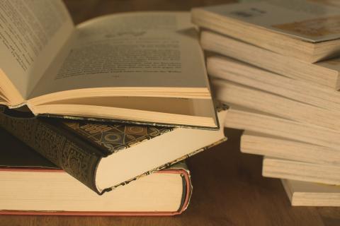 Piles of books