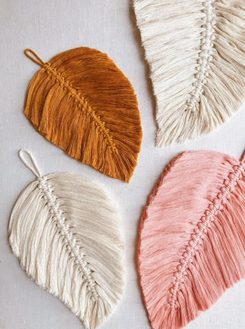 Macrame Feather Wall Display