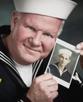 Gary with picture of his father, J.M. Vidito  A.R.T. 2