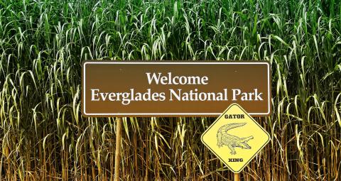 Everglades National Park sign