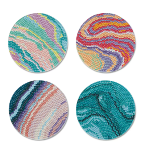Four example coasters