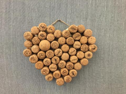 Wine Cork Heart