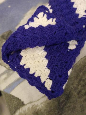 Crocheted blanket