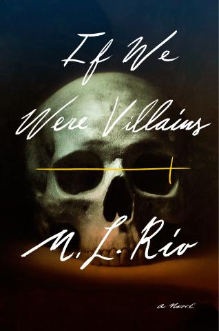 Book cover featuring a skull against a black background