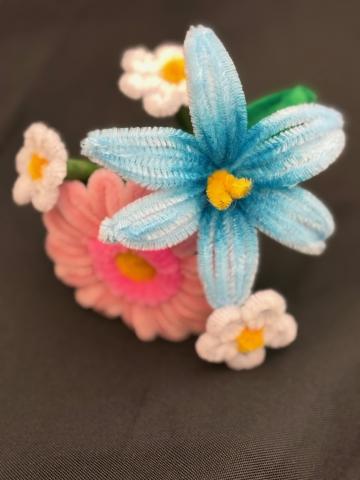 Pipe cleaner flowers