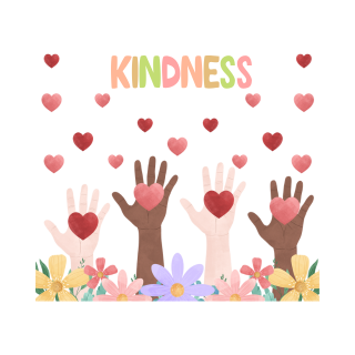 Kindness hands reaching out