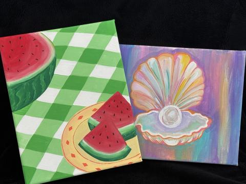Summer Canvas Paintings by Olivia V.