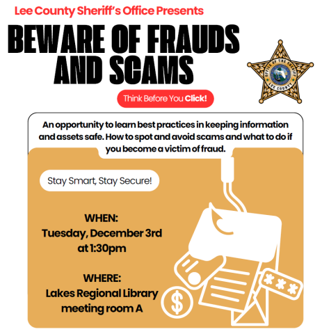 LCSO Poster Frauds and Scams
