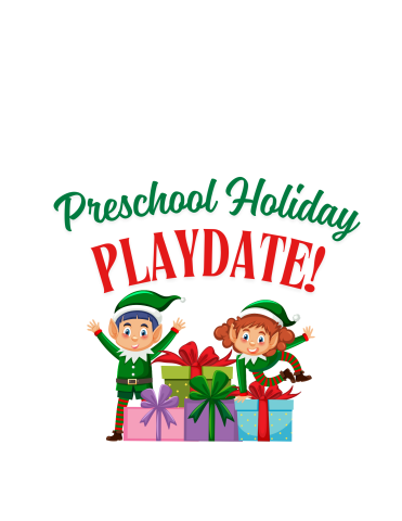 Preschool Holiday Playdate elves and presents!