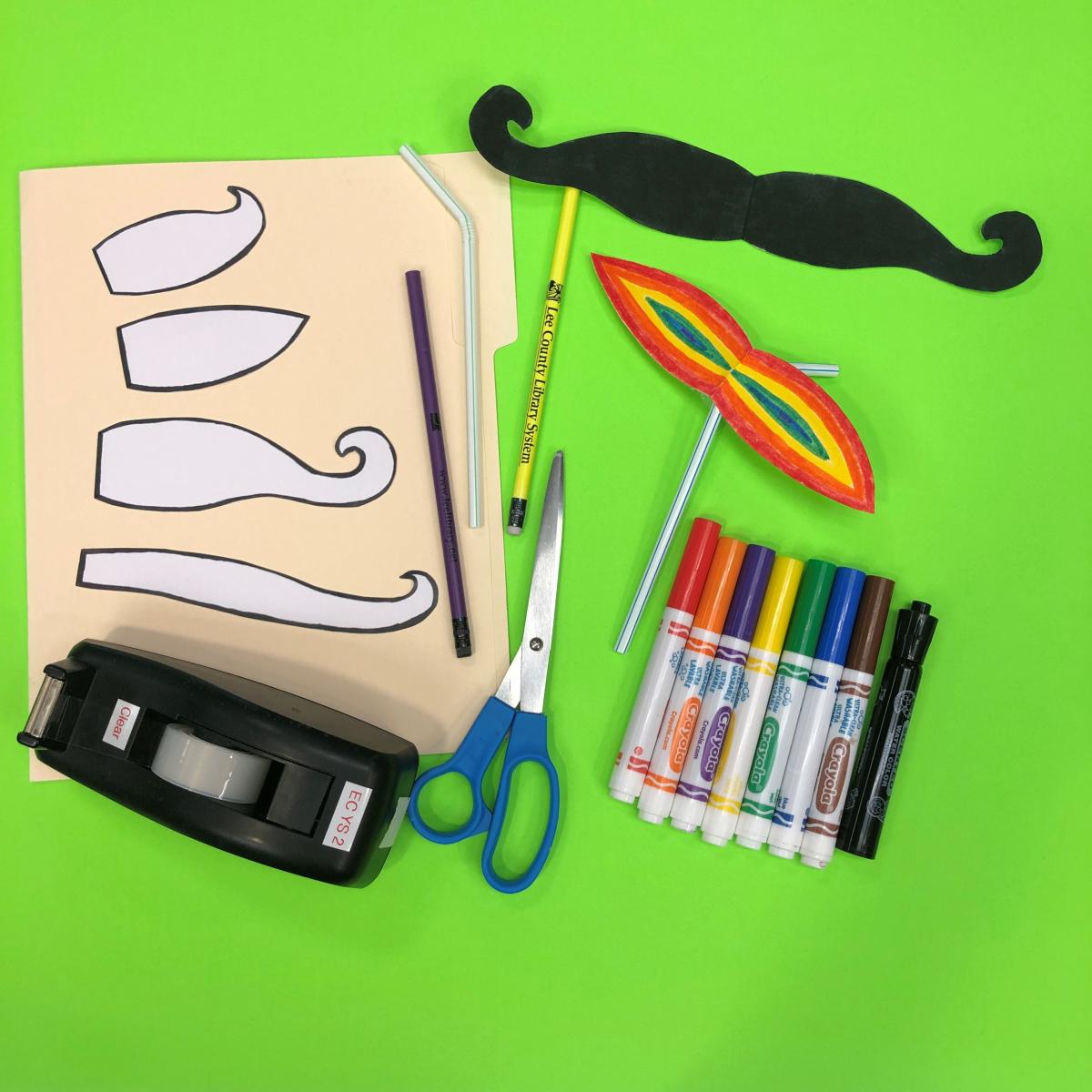 pencil thin mustache craft image