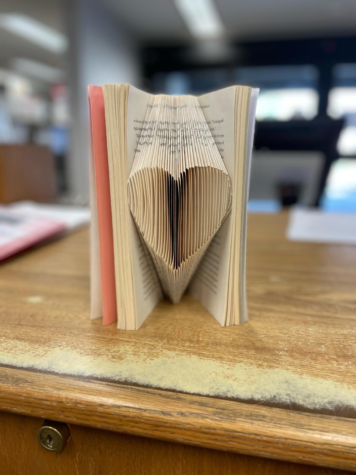 Heart-Shaped Book Folding Art 