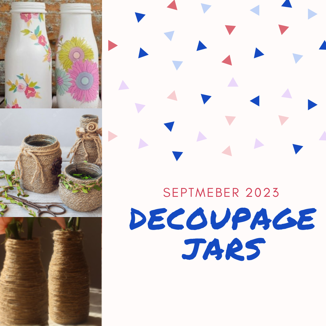 Decoupage Jars