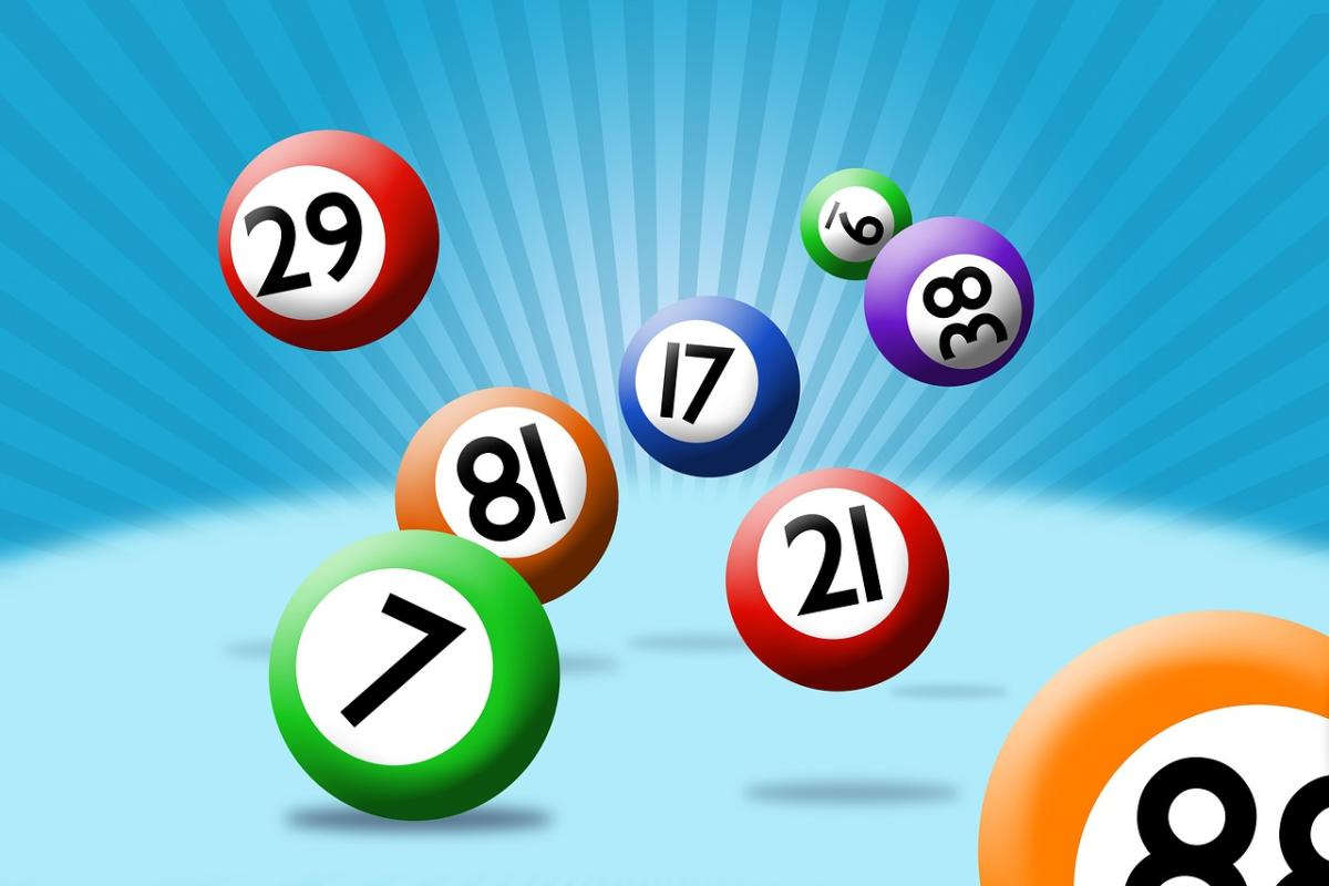 numbered colorful BINGO balls
