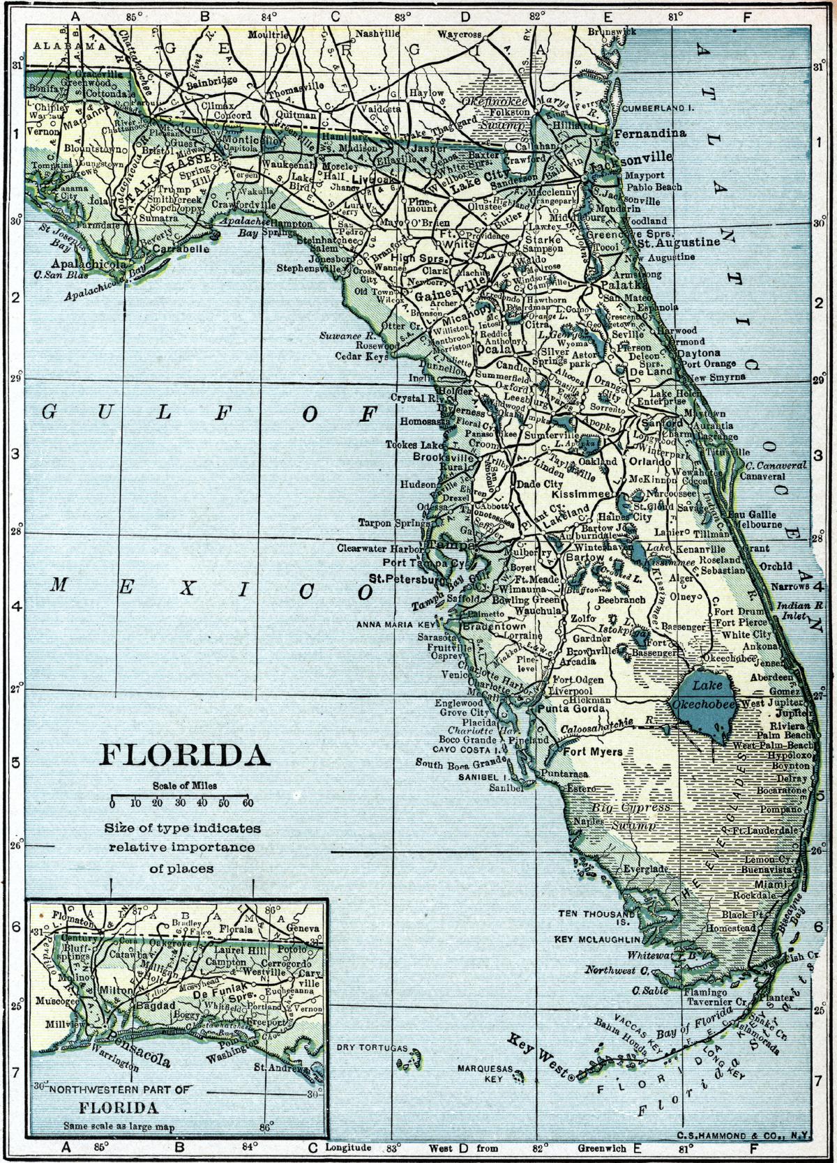 map of Florida