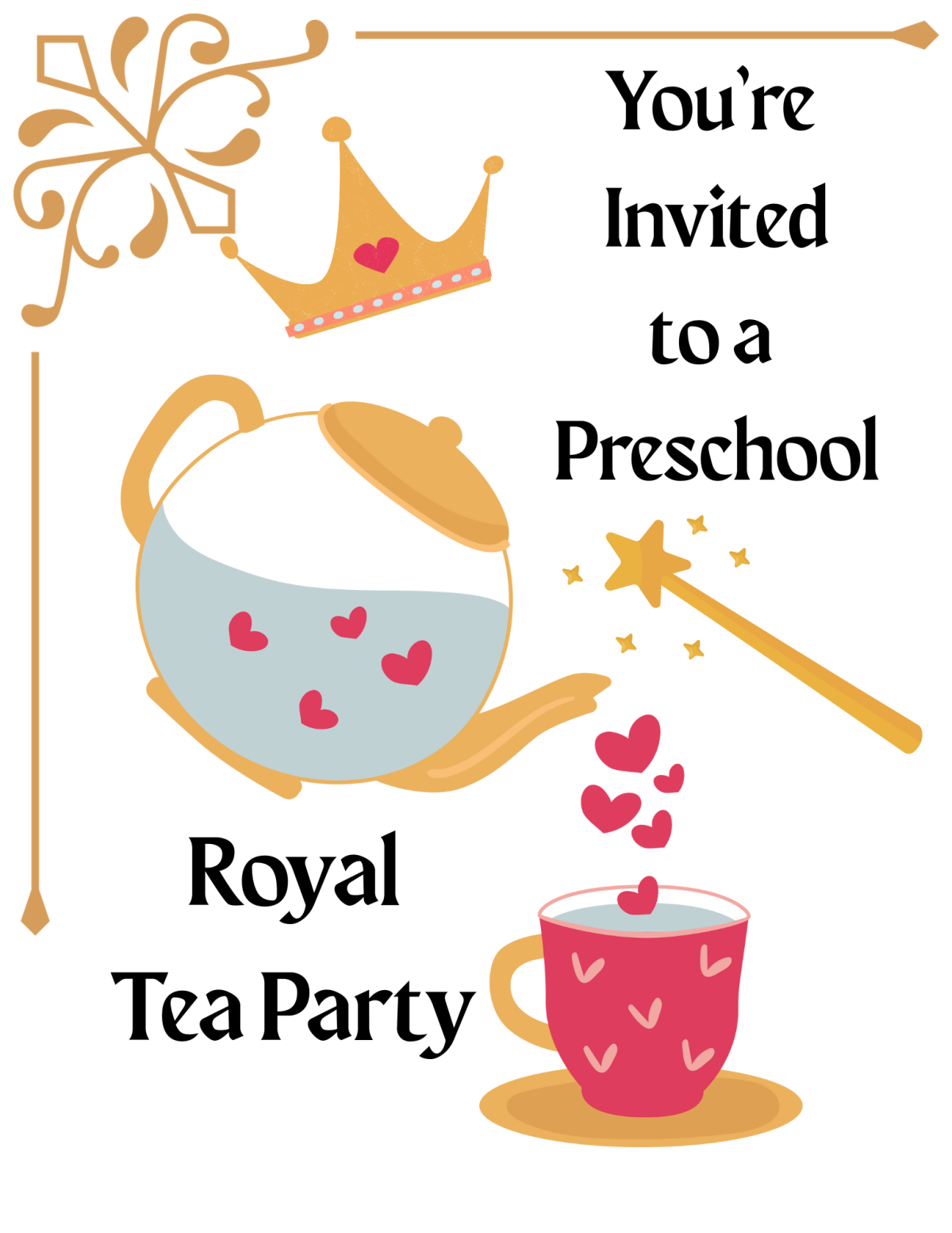 You're Invited to a Preschool Royal Tea Party